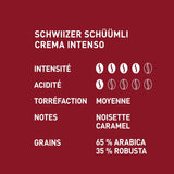 Schwiizer Schüümli Intenso, kapsel, malet kaffe 1 kg - Intensitet 4/5 - UTZ certifikat (pakke med 4)