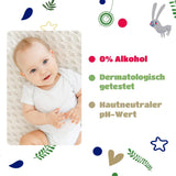 Kindii Natural Balance vådservietter til babyer – (1 x 60 stk.) Vådservietter til babyer og børn – Beskyttende, Aloe Vera, Delikat duft – 60 stk.