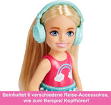Barbie Toy Chelsea Dukke og tilbehør Hunderejsesæt 6 stykker inklusive hundestativ HJY17 Naty Shop Dolls