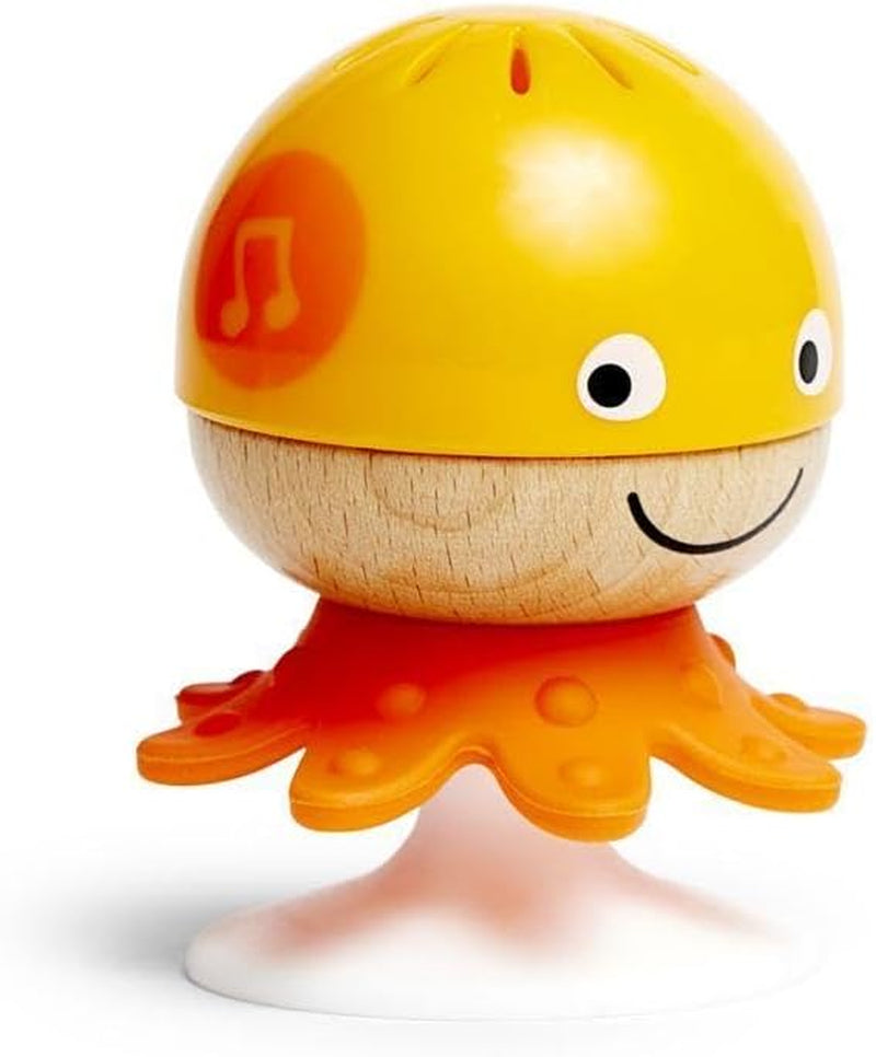 Ranglesæt med sugekop Hape | Tre dyr med bidering elementer, skildpadde, blæksprutte og hval | Læringslegetøj fra 0 måneder Bebe Toys Naty Shop