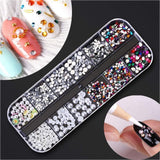 Kalolary tørrede blomster til negle Sommerfugle pailletter Neglelak folie Neglestickers Pincet Neglesten Negle Rhinestones Blyant til 3D Negle Design DIY dekorationer