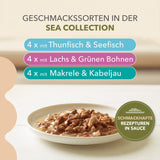 IAMS Delights Sea Collection Kornfrit våd kattefoder - Multipakke med forskellige fisk i sauce, Kornfrit vådfoder til katte fra 1 år, 12 x 85g