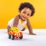 Bright Starts Oball Rattle Legetøj Bil Motor Aktivitetslegetøj til babyer og småbørn fra 3 måneder 1 stk Tilfældig farve Blå eller rød Babylegetøj Naty Shop