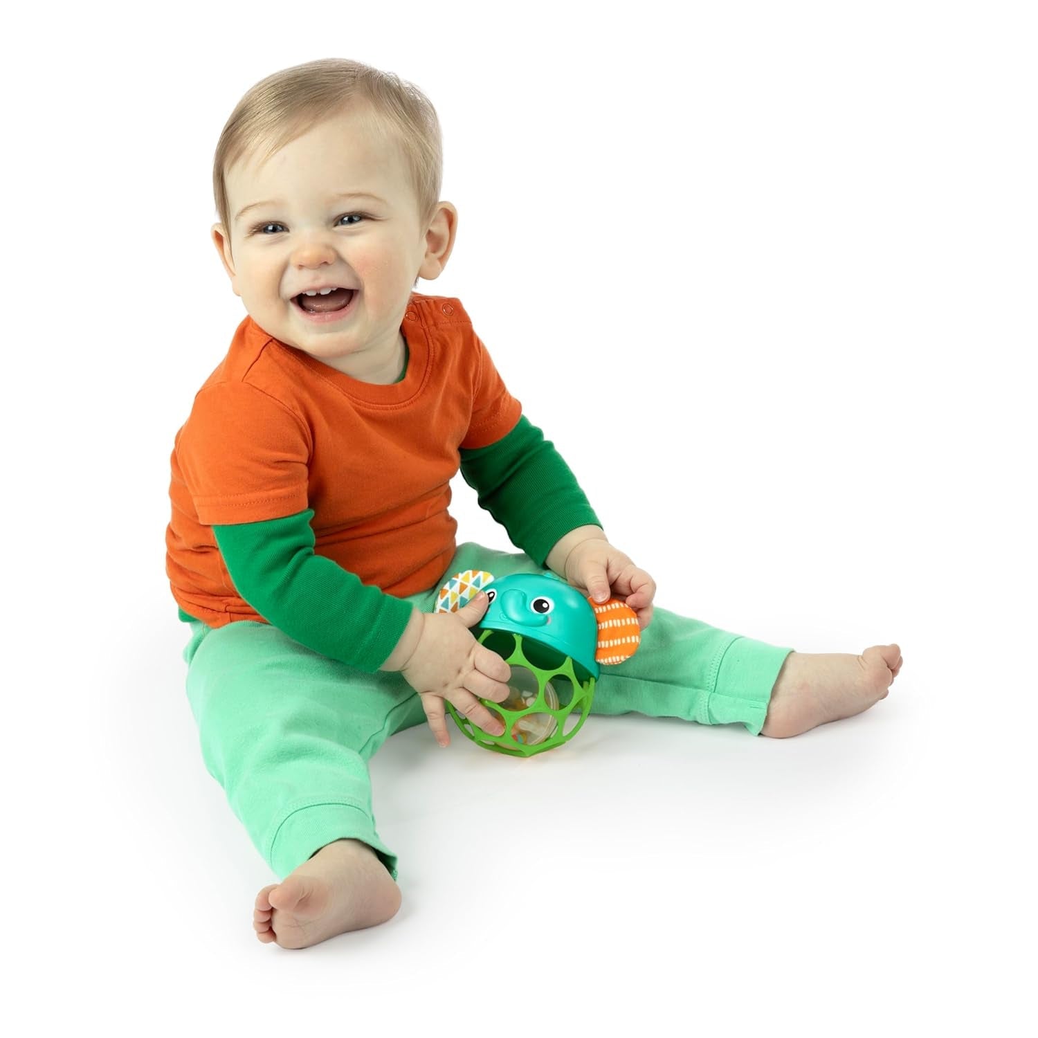 Bright Starts Giggle & Glow Bell Glow in the Dark Elefantlegetøj Oball Let at fange Nyfødt+ Unisex babylegetøj Naty Shop