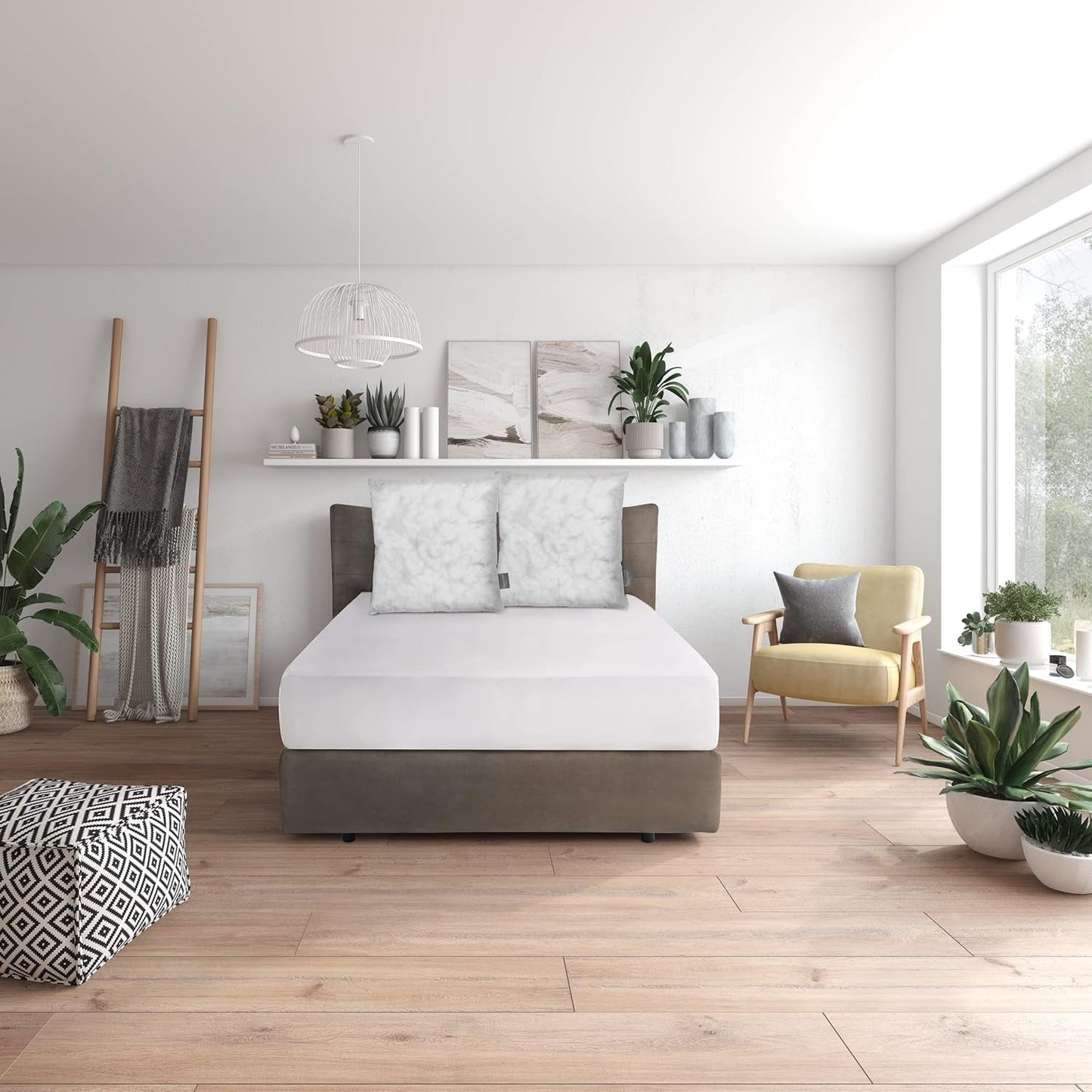 Traumnacht Green Basic Pudesæt bestående af to puder 80 X 80 Cm, Oeko-Tex certificeret, produceret efter den tyske kvalitetsstandard Naty Shop standard puder 80 X 80 Cm
