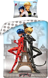 Børnesengetøj, film og tegnefilm, vendbart, bomuld Sengetøj - børn Naty Shop Miraculous