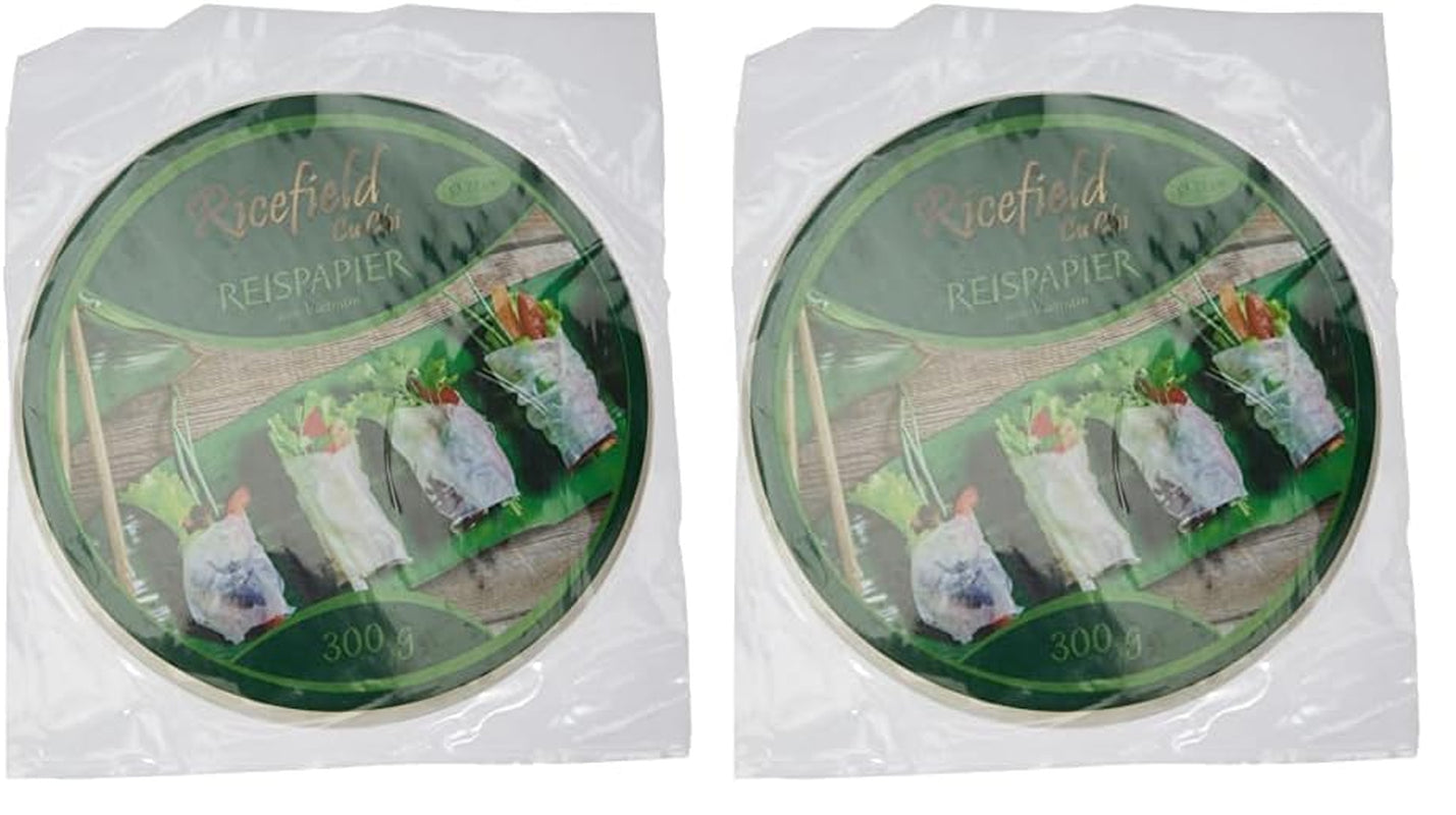 Ricefield-rispapir, rundt, 22 cm, 1 pakke (300 g)