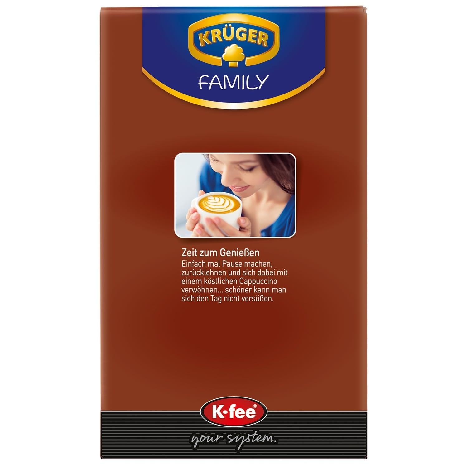 KRÜGER Cappuccino Schoko kaffekapsler, kompatible med K-fee og ALDI EXPRESSI* Kapselmaschinen, instant kaffe med smag, 96 kapsler