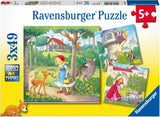 Ravensburger Puslespil til børn - 08051 Rapunzel, Rødhætte og Frøkongen - 3X49 brikker puslespil til børn 5+ 3X49 brikker Naty Shop Standardtitel
