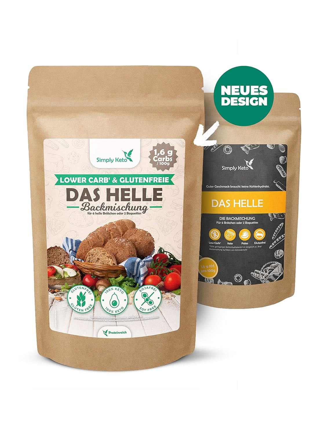 Simply Keto The Light Lower Carb* Brød, Bland til glutenfrit brød, 260 gram Kitchen Naty Shop