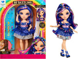Rainbow High Be Dazzling - Genevieve Bleue - 28 cm blå modedukke med pynteværktøj, funklende ædelsten og stylingtilbehør