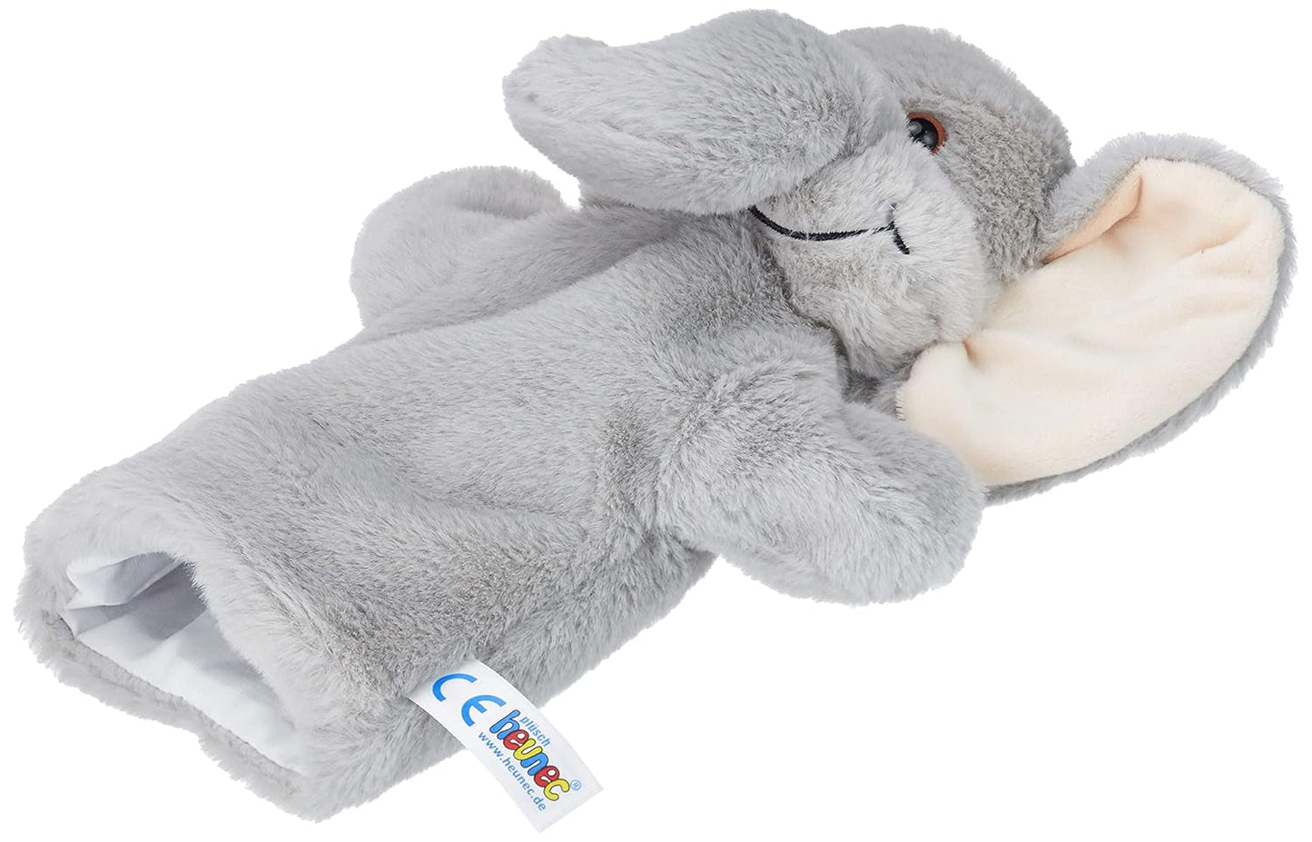 394070 Hånddukke elefant, grå Legetøj Bebe Naty Shop