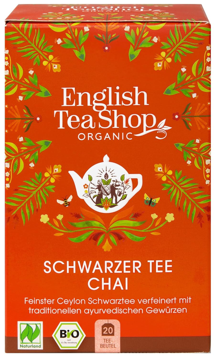 ETS - Chai Black Tea, Naturland BIO, 20 teposer (pakke med 2)