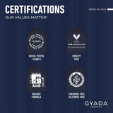 GYADA COSMETICS, hyalurvedisk styrkende ayurvedisk kompres, professionel behandling til fint og svagt hår, anti-frizz med methi, Maca, neutral henna, 200 ml Naty Shop hårmaske