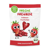 100 % Jordbær økologiske frugtchips frysetørrede jordbærchips Pakke med 12 (12 x 12 g) og sprøde hjerter Banan & Jordbær økologisk børne- og babysnack (9 x 30 g) 270 g