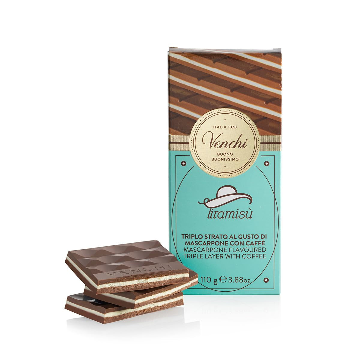 Venchi - Tiramisu med chokolade 110g - glutenfri