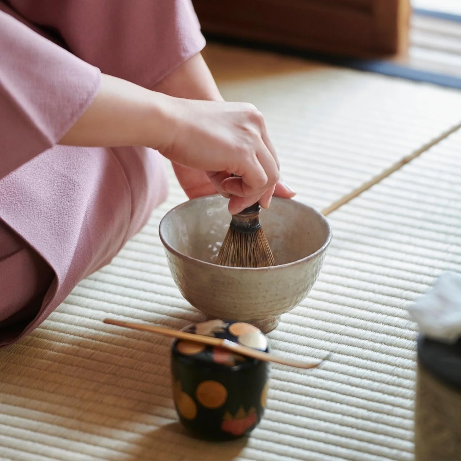 50G Matcha af ceremoniel kvalitet fra Japan - 100 % naturlig, pesticidfri og testet - Stenmalet - Moegi Matcha Premium japansk tepulver