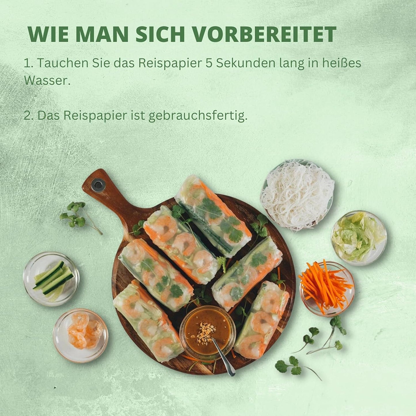 BAMBUTRÆ - Rispapir 31 cm. (Sommerruller) - 44 x 340 g - Multipak