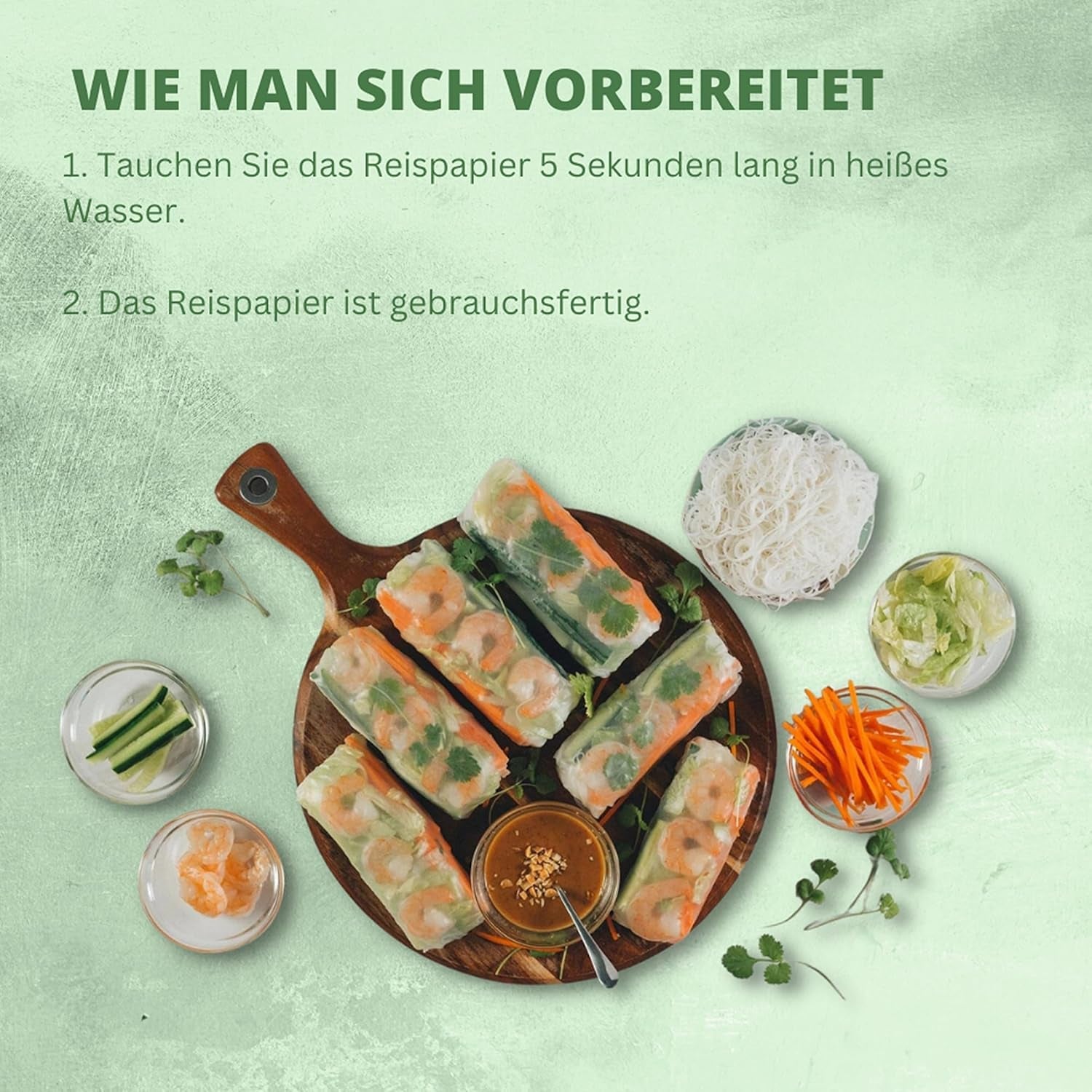 BAMBUTRÆ - Rispapir 31 cm. (Sommerruller) - 44 x 340 g - Multipak