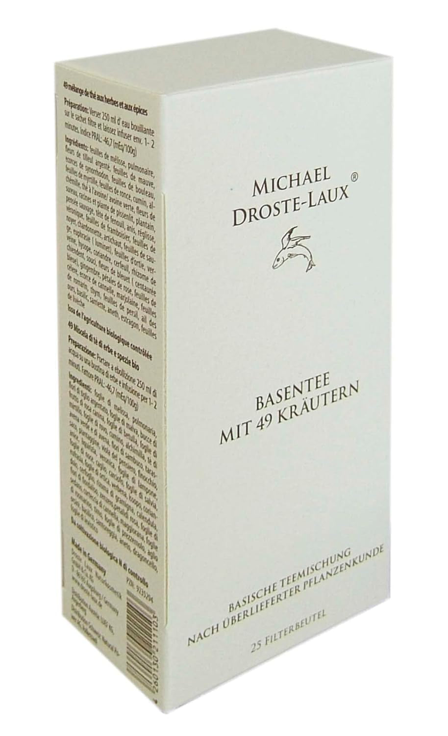Droste-Laux Basic te med 49 urter, 25 stykker (urtete, filterposer, faste- eller diætte) 120501