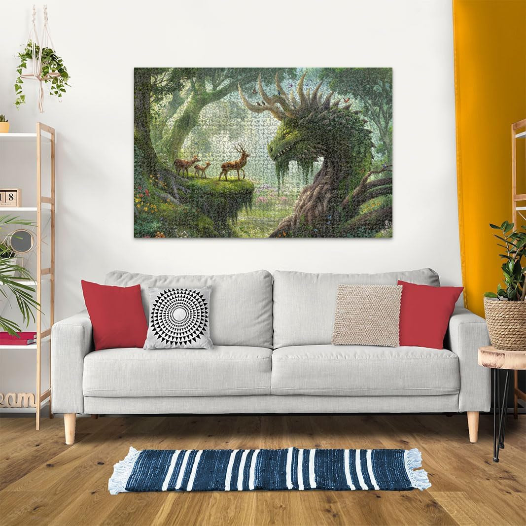 Ravensburger Puzzle 12000808 - The Forest Dragon Awakens - 3000 brikker puslespil for voksne i alderen 14+ Puzzle Naty Shop