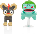 Pokémon PKW3583 - Battle Figure Pack - Leufeo & Bisasam, Officielle detaljerede figurer, 5 cm hver Action figurer Naty Shop