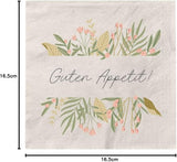 Grafik Werkstatt Serviettes Mit Spruch Groß | 20 stk | 16,5 X 16,5 cm | Grå | God appetit!
