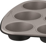 Gustosa Backform 12 Muffin Aus Stahl, Antihaftbeschichte, Für Backofen, Schwarz, 38 X 27 Cm Forme og bakker til bagning Naty Shop