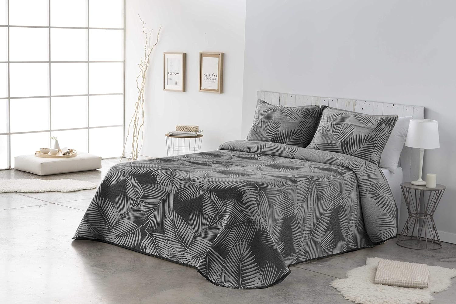 VIALMAN Sofia 30 Bouti Light dyne til dobbeltseng | quilt størrelse 250 X 270 cm, grå Dyner og dyner Naty Shop Meleret 135X190 Cm