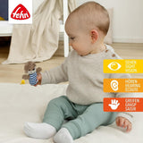 Fehn mini rangle odder - mini gribelegetøj til at rasle, famle og lege med et blødt og nuttet stofdyr - en loyal følgesvend til babyer og småbørn i alderen 0+ måneder Babylegetøj Naty Shop