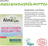 Almawin eco, opvaskepulver 2,8 kg, 112 vaske, kan doseres til forskellige mængder opvask Naty Shop