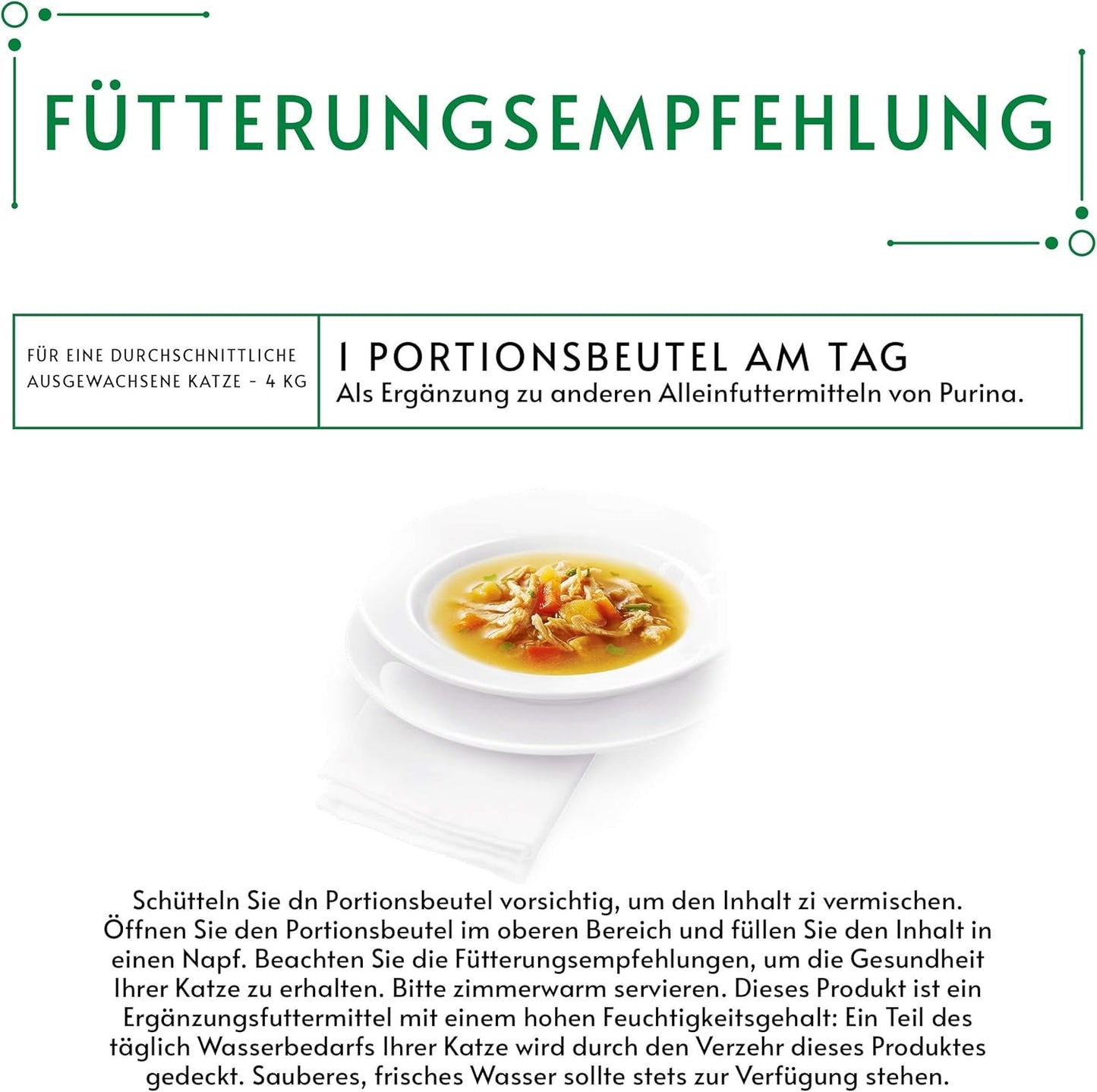 Gourmet krystalsuppe til katte med kylling og naturlige grøntsager, pakke med 32 (32 x 40 g)