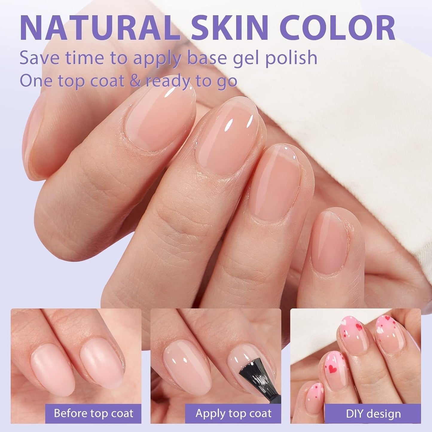 Btartbox Extra Short Soft Gel Negle Fulddækning Mandel Korte neglespidser 160 stk. Præ-designede XCOATTIPS kunstige negle Mandelkorte neglespidser til negleforlængelser