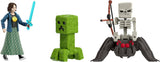 Mattel Minecraft-historiesæt med 4 actionfigurer og 3 tilbehør Møder i oververdenen Minecraft-film inspireret samlelegetøj JFR70 actionfigurer Naty Shop