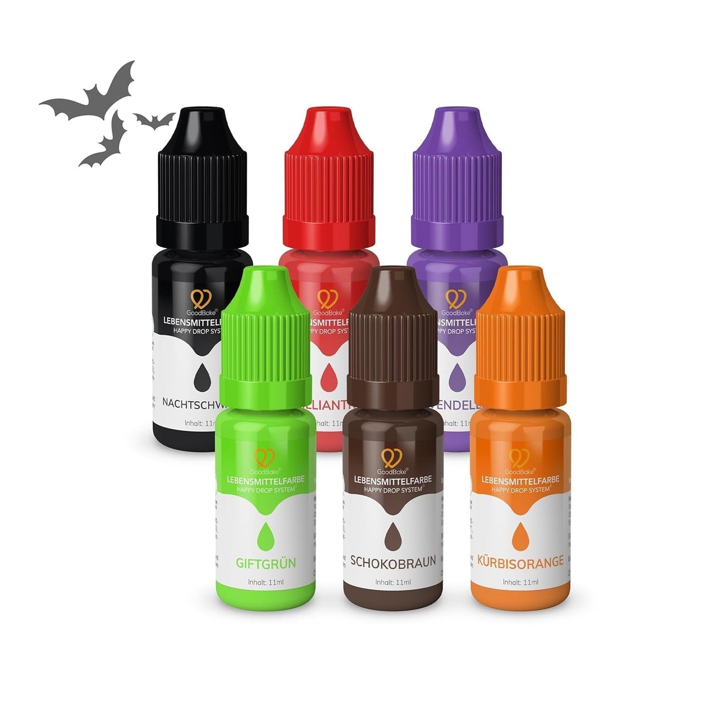Goodbake Pink Food Coloring (11ml) - Intens Food Coloring - Meget koncentreret farve - Til farvning af kager, fondant, smørcreme, drinks, slim og mange andre ting. 100% vegansk