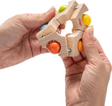 HABA 306692 - Fangelegetøj med kuglehjul, Fangstlegetøj fra 6 måneder, Fremstillet i Tyskland, Farverigt Bebe Toys Naty Shop