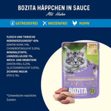 Bozita Senior 8+ Mound våd kattefoder med korn og masser af kylling - 12 poser x 85g, korn- og hvedefri våd kattefoder - Våd kattefoder med 8,5 % protein og 4,5 % fedt