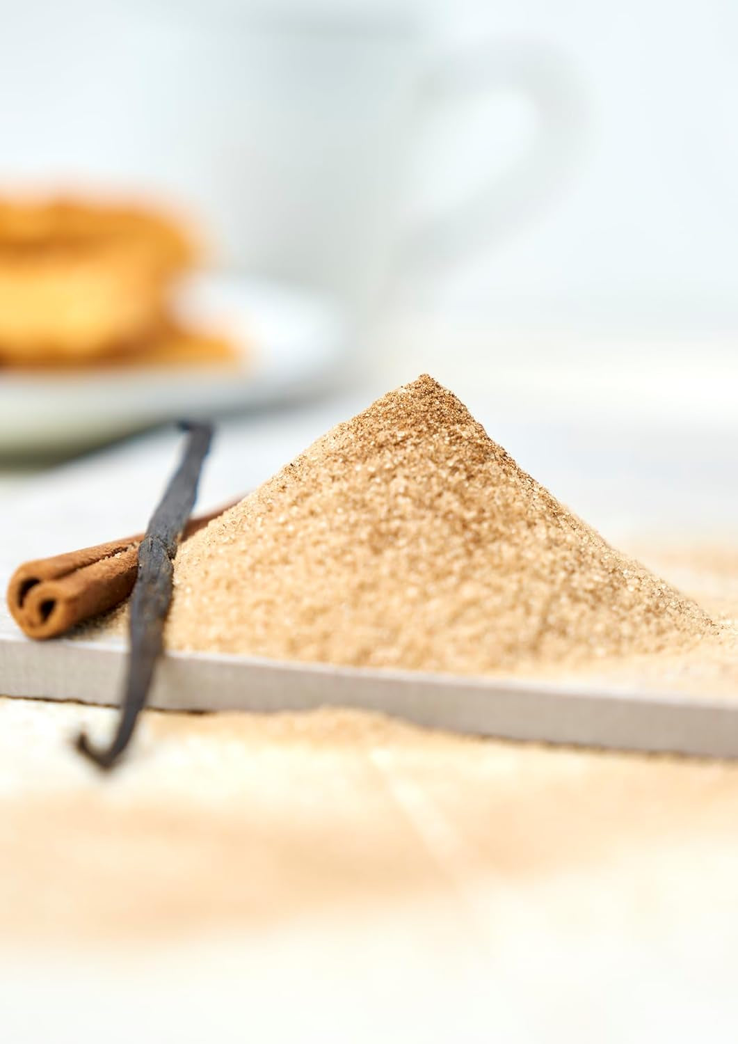 Fuchs Gewürze - Zimt Zucker Vanille - Gewürz zum Versüßen von Wafeln, Milchgetränken eller Joghurt - aus natürliche Ingrediens - 100 g i wiederverwendbarer, genbrugsbarer Dosis
