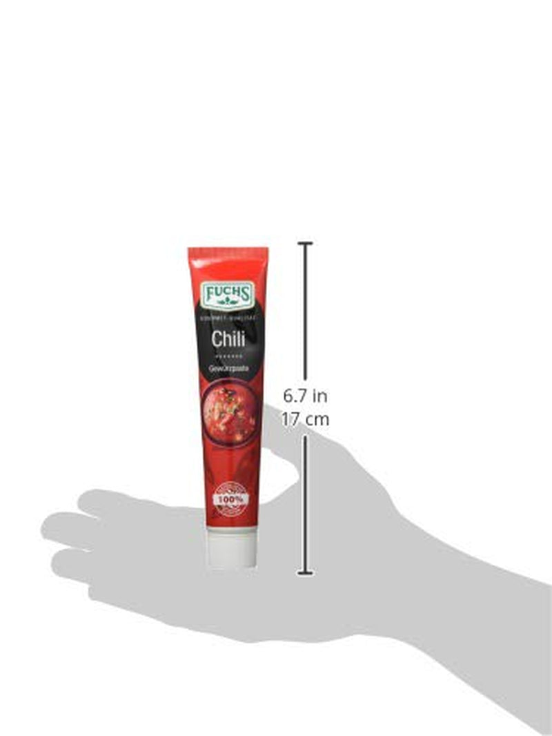 Fuchs Gewürze – Chili Gewürzpaste, vollmundig piquantes Aroma, Paste zum Würzen von scharfen Soßen, Fleisch-Gerichten eller Suppen jeglicher Länder-Küchen, 65 g