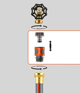 GARDENA 5-delt hurtigkoblingsslangefittings 18270-81: Hurtigkoblingssæt til haveslanger med 5/8" eller 1/2" tilslutninger: Til hurtig tilslutning af haveslanger og sprinklere