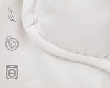 Dyne TRAMAS+ 200 Gr/M² til senge lavet af silikoniserede hule fibre - 150X220 Cm - Oeko Tex certificeret - Hvid, blød, varm, minimalistisk - Seng 90 Cm Dyner og dyner Naty Shop