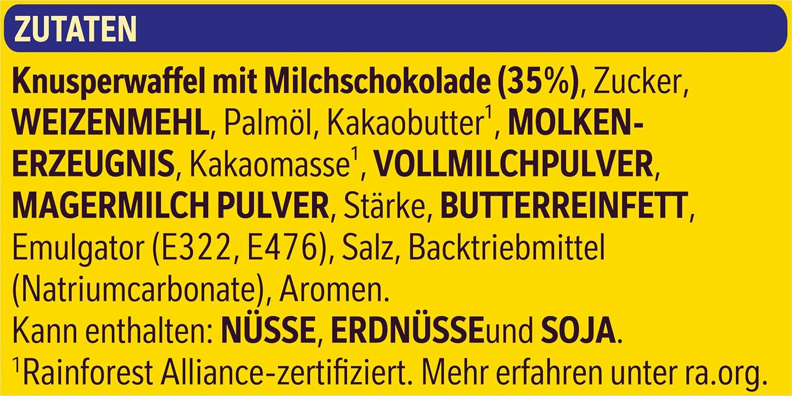 Nestlé Crunchy Waffle Delicious Milk Chocolate Vaffelbar Multipakke 1 pakke (3x26g hver)