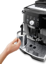 De'Longhi Magnifica S Smart ECAM 230.13.B Fuldautomatisk espressomaskine med mælkeskummer til cappuccino, espresso, kaffe og lang kaffe, direkte valgknapper og drejekontrol, 2-kops funktion, sort