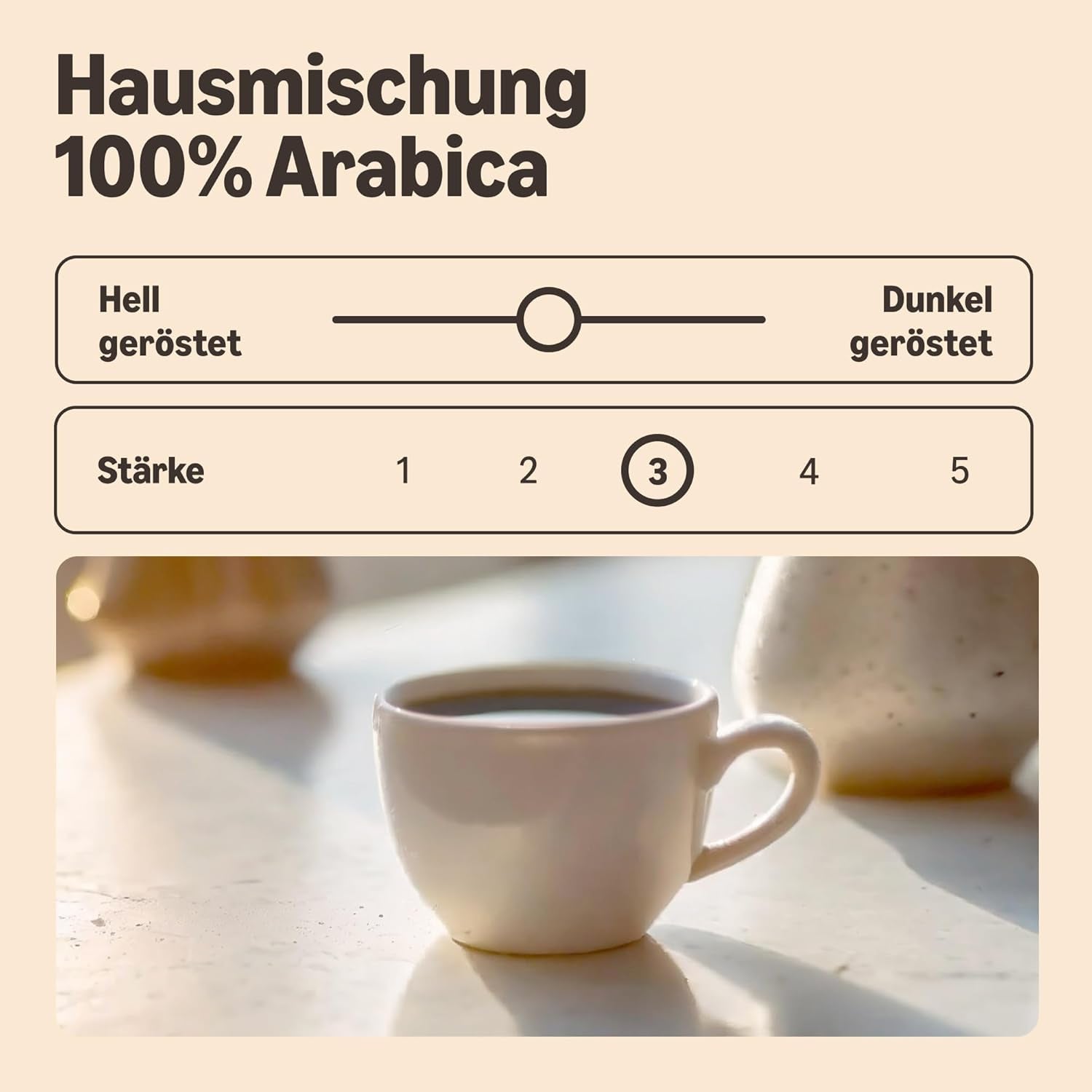 af Amazon Kaffeebohnen, Mittlere Röstung, 100% Arabica, Amaretto, 2 kg (2 pakker med 1 kg)