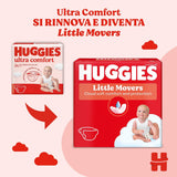 Huggies Ultra Comfort/Little Movers bleer, størrelse 3 (4-9 kg), Disney Design, Absorberende, Fuld beskyttelse, 126 Count