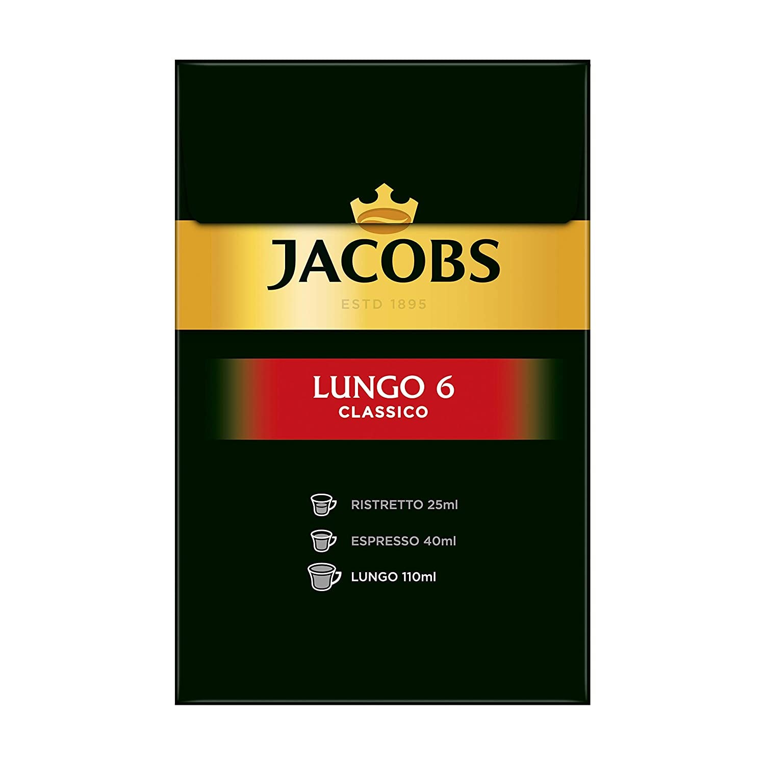 Kaffeekapseln Lungo Classico (nur für kurze Zeit) Megapack XXL & Kaffeekapseln Krönung Crema, 200 Nespresso-kompatibel Kapsel, 10er Pack, 10 x 20 Getränke, 1040 g
