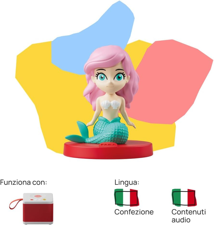 Den lille havfrue lydfigur - lydhistorier - legetøj, undervisningsindhold, italiensk version, børn fra 4 år og opefter Baby Toys Naty Shop