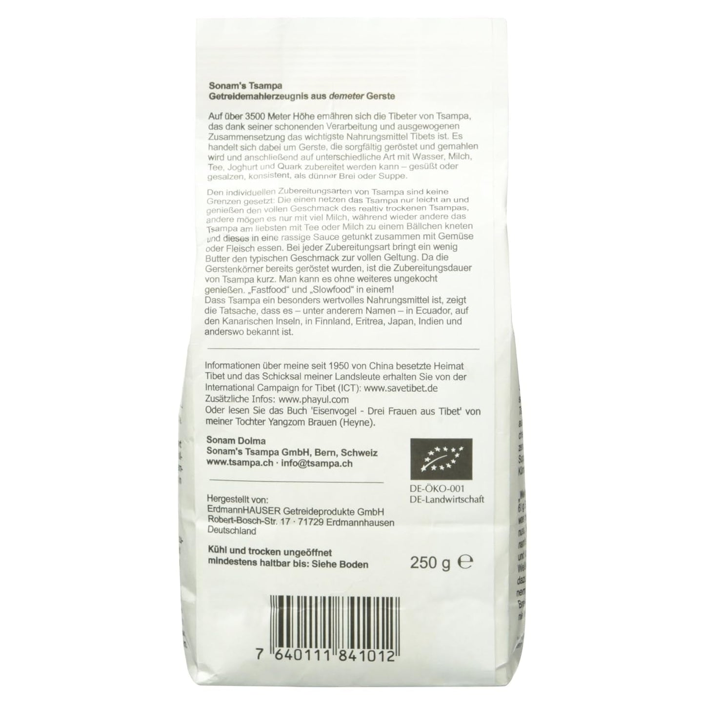 Tsampa byg fra Sonam, 250g