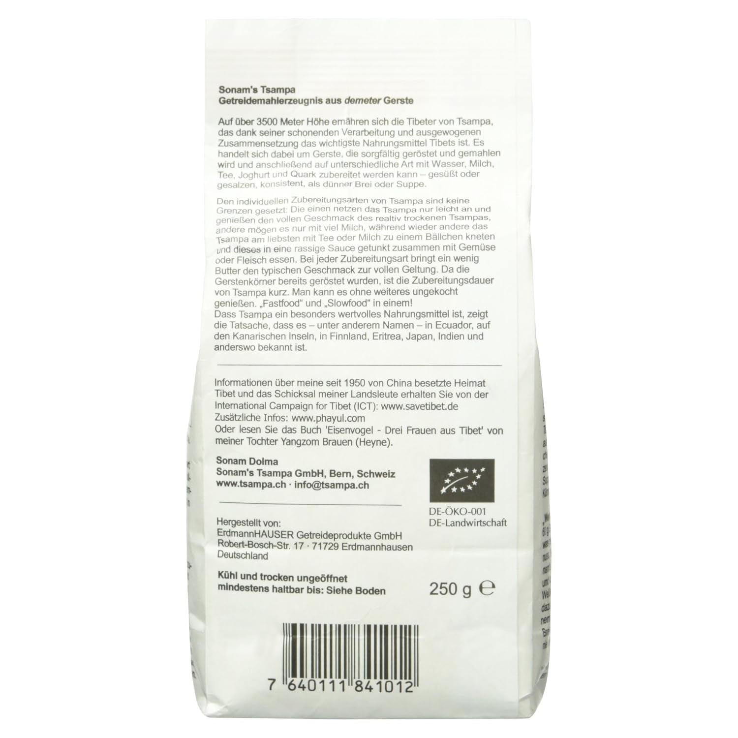 Tsampa byg fra Sonam, 250g