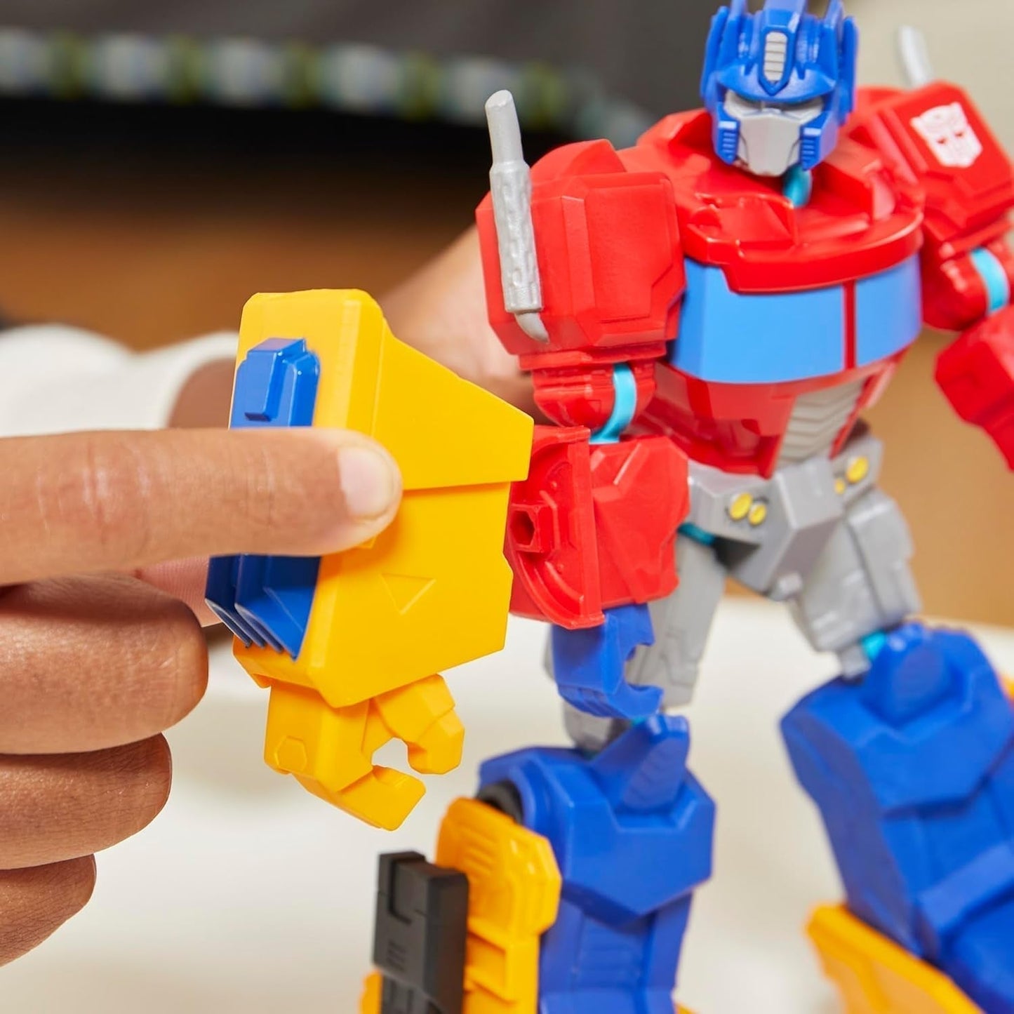 Transformers Mixmashers Optimus Prime Customizable Deluxe Action Figurer & tilbehør Actionfigurer Naty Shop